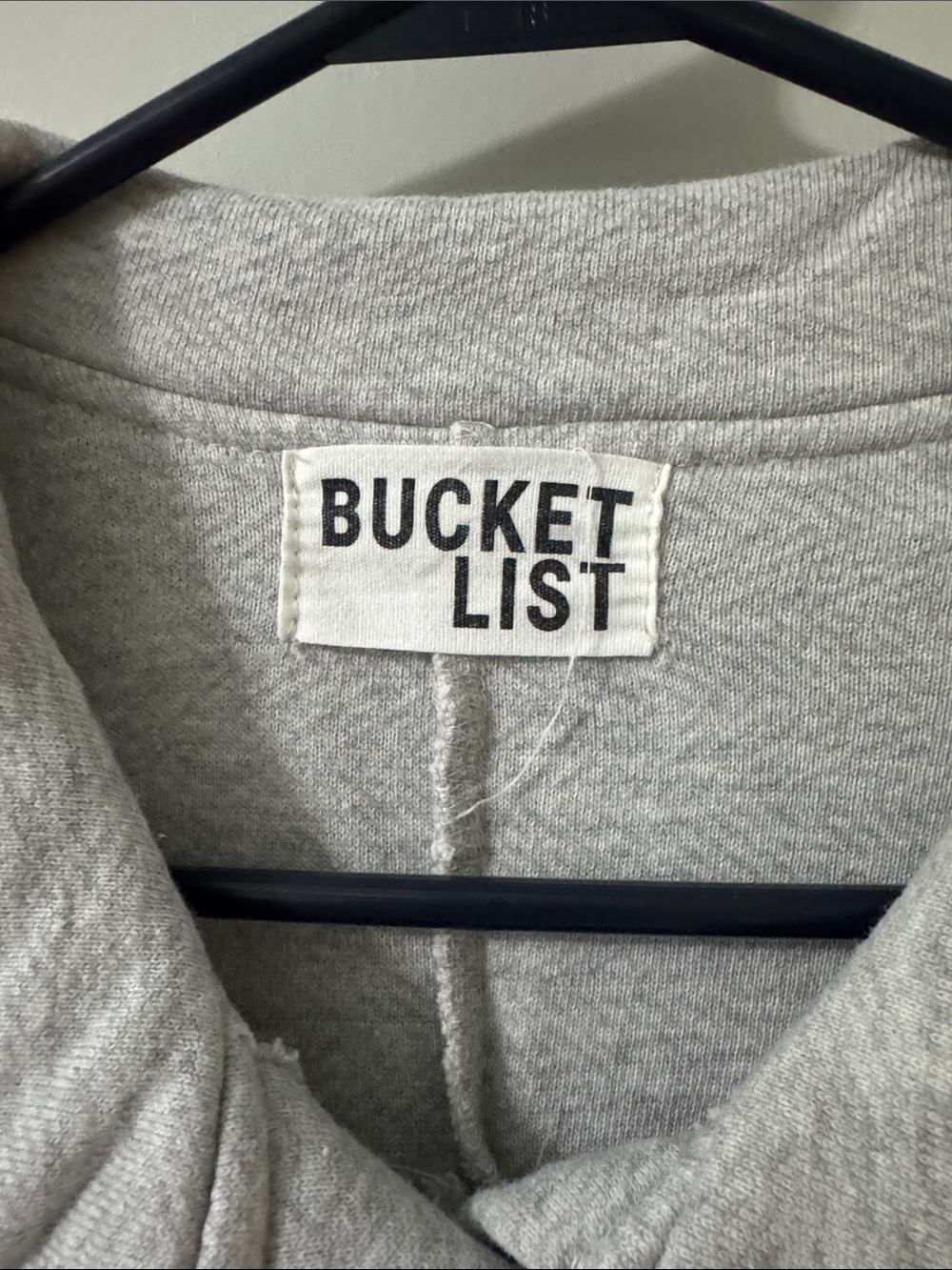 BUCKETLIST Light Gray Oversized Button-Front Utility Jacket - Picture 3 of 6